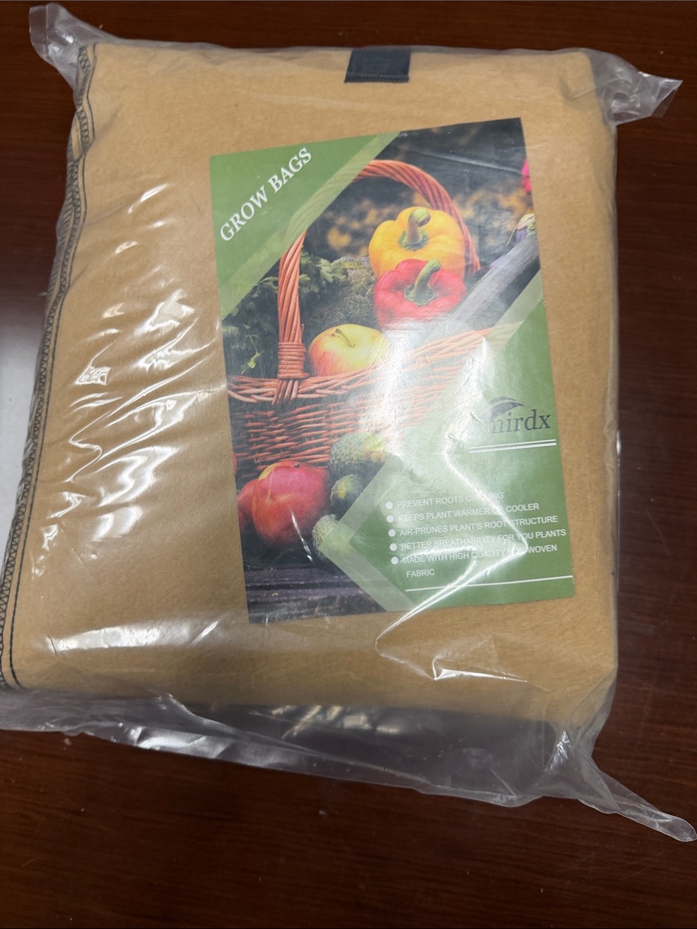 Tan Grow Bags - Pack of Fabric Planters